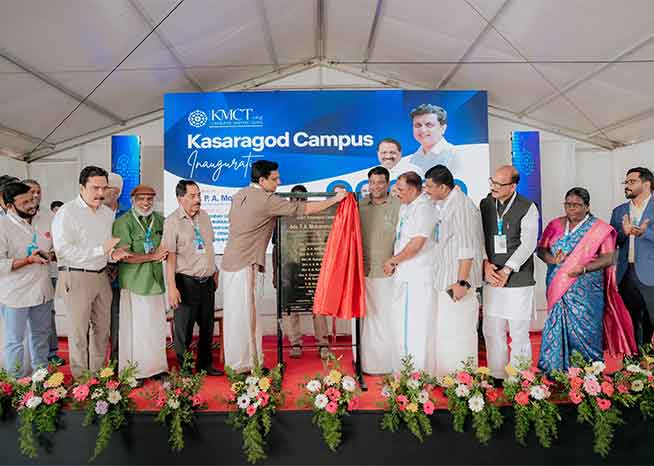KMCT Kasaragod Campus Inaugurated by Minister Adv. P.A. Mohammed Riyas