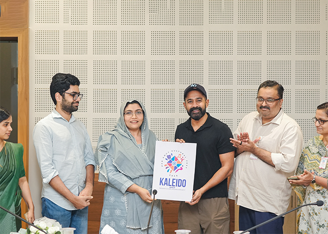 Actor Asif Ali, Brand Ambassador of KMCT Group of Institutions, Unveils Official Logo for Kaleido- Pan KMCT Cultural Fest 2025